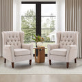 Nana Button-Tufted Wingback Chair