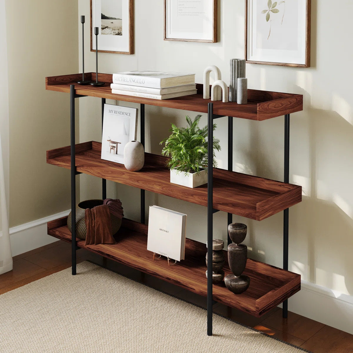 Daichi Open-Style Wood Display Shelf